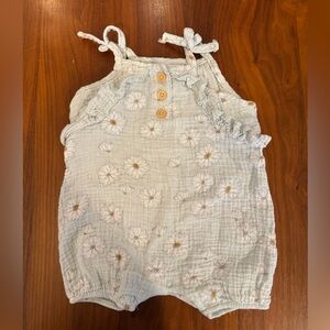 Catherine Malandrino Baby Romper in Teal